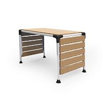 Contemporary table KAGP061aluminumaluminum baserectangular