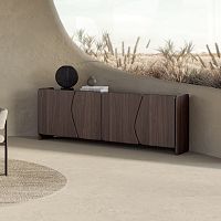 Contemporary sideboard Dolmensolid woodAmerican walnutnatural oak