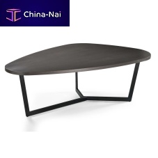 Contemporary table APOLOwood veneermetal base