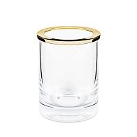 Crystal storage box BRASS GOLD PLATEDbathroom