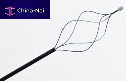 Kidney stone extraction endoscopic basket helical