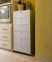 Contemporary chiffonier painted aluminumwhite