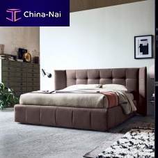 Double bed FOSTERsinglecontemporaryupholstered