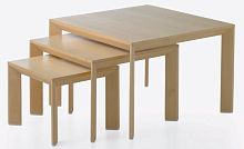 Contemporary nesting tables CHAMFERoakwalnutbirch