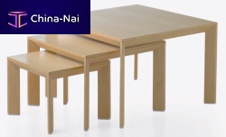 Contemporary nesting tables CHAMFERoakwalnutbirch