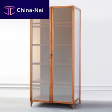 Free-standing bookcase BERTA contemporarywoodenglass