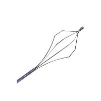Intestinal polyp extraction endoscopic basket straighthelical