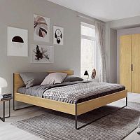 Double bed NEOcontemporaryupholsteredwith headboard