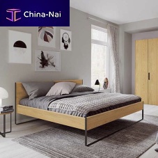 Double bed NEOcontemporaryupholsteredwith headboard