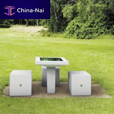 Outdoor chess table contemporaryfor public spacestainless steel