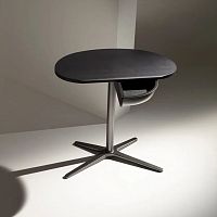 Contemporary side table Sir Vitosolid woodMDFsteel base