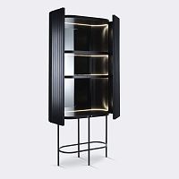Contemporary bar cabinet ETERNELsolid woodsteelwith hinged door